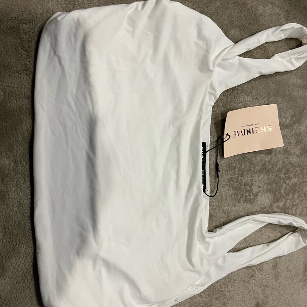 SHEIN White Tote Bag